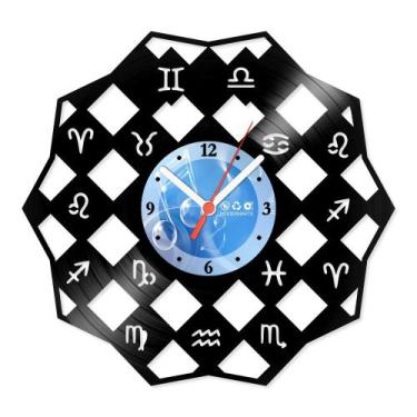 Imagem de Relógio De Parede Disco Vinil Horóscopo - Signos do Zodíaco - VHO-013 