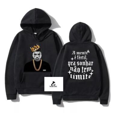 Imagem de Moletom Canguru Mc Kevin O menino que encantou a quebrada Homenagem Bl