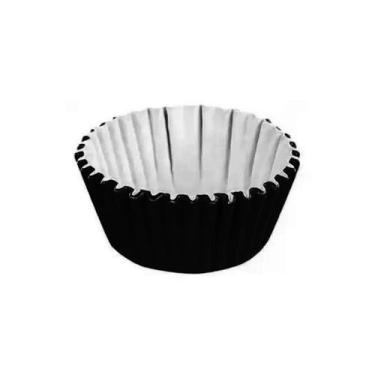 Imagem de Forminha Para Docinhos de Papel Preto - Tamanhos - 100 Unidades - Plac
