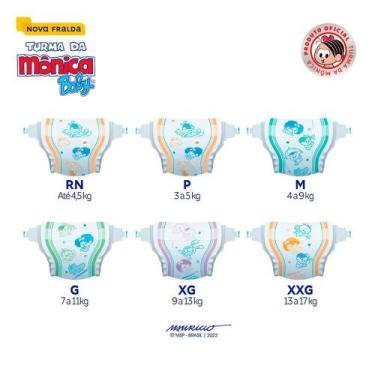 Imagem de Fralda turma da mônica pacote econômico  G  COM 32 UNID