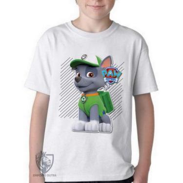 Imagem de Camiseta Infantil ou adulto  Patrulha Canina Rocky Blusa Criança todos