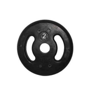 Imagem de Anilha de Ferro Fundido Injetada Alça Lateral 2,0Kg - ANILHAS FITNESS