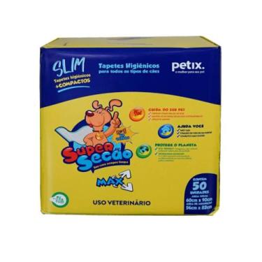 Imagem de Tapete Higiênico Super Secão Max Slim Cães 50Uni 60X90CM - Petix