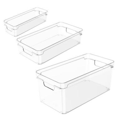 Imagem de Kit 3 Organizador De Armários Multiuso Cozinha Alimentos - OU