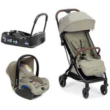 Imagem de Carrinho Eva³ Luxe Twillic Truffle Trio Maxi Cosi