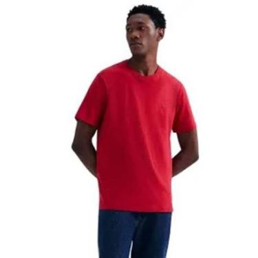 Imagem de Camiseta Masculina Hering World Com Bordado Vermelho-Masculino