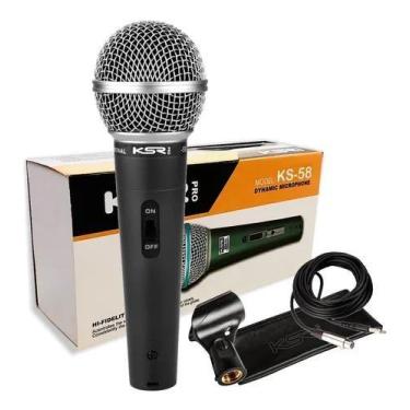 Imagem de Microfone Ksr Pro Ks58 Cabo Cachimbo + Bag