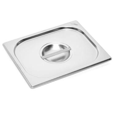 Imagem de Kit C/3 Tampas Cuba Gn Gastronômica Inox 1/9 Rechaud Buffet - Armazém1