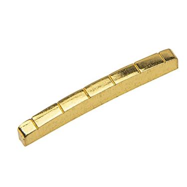 Imagem de 1 peça Yootones Porca de guitarra elétrica latão 6 cordas com fenda compatível com peças de guitarra Les Paul Epiphone (43 mm)