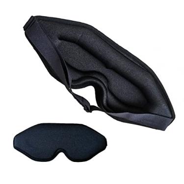 Imagem de Máscara de dormir para pessoas que dormem de lado - 100% blackout máscara para dormir, máscara de dormir 3D para mulheres, máscara de dormir para extensões de cílios, máscara de dormir com bloqueio de
