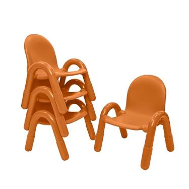 Imagem de Cadeira infantil infantil de 23 cm, madeira natural, pacote com 2, solução de assento ergonômica empilhável para salas de aula e escolas domésticas