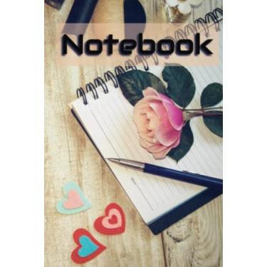 Imagem de Notebook: Small 6"x9" double sided lined pages, journal, or study book for girls, teens or women - Lady's desktop: Hard Cover - 80 pages (40 sheets)