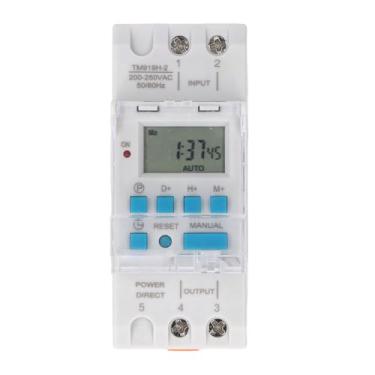 Imagem de Temporizador Programável de 7 Dias Display LCD Interruptor de Temporizador Digital Controlador de Tempo de Ciclo Automático Memória de Backup de Bateria para Aparelhos Relé de
