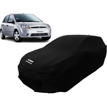 Imagem de Capa Anti Risco Tecido Para Cobrir Carro Ford Fiesta Hatch (Preto)