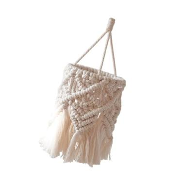Imagem de Generic Boêmio lâmpadas sombra boho pendurado pingente luz capa teto moderno macrame abajur feito à mão para canto escritório sala de estar, Style D