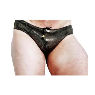 Imagem de Sunga slip metalizada 10 cm de lateral - AA COLLECTION CURITIBA, Doura