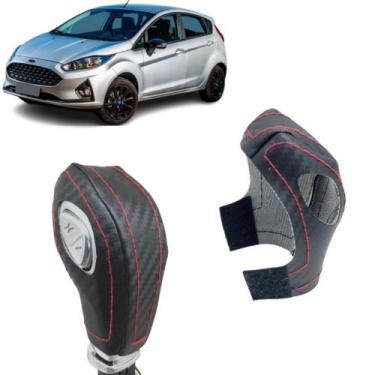 Imagem de Capa Carbon Manopla Câmbio Automático Fiesta Se 2014 À 2018 - Tunning 