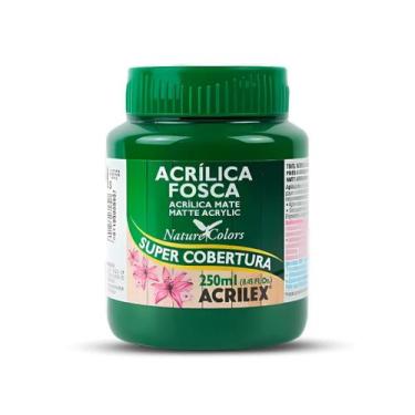 Imagem de Tinta Acrílica Acrilex Fosca 250ml Escolha a Cor, 513 - VERDE MUSGO