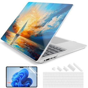 Imagem de Batianda Capa premium para laptop Microsoft Surface 2024 de 13,8 polegadas (7ª edição) padrão paisagem, durável, resistente a arranhões, fácil instalação, com capa de teclado e protetor de tela, Sail