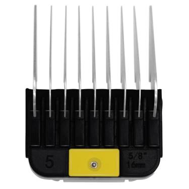 Imagem de Pentes de proteção profissional de aço inoxidável para animais de estimação com lâmina removível estilo A5, 1/20.3 cm-2.5 cm, compatível com Wahl KM Series Andis AG BG Oster A5 A6 Animal Clippers