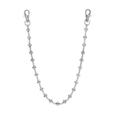 Imagem de ICE STAR Correntes masculinas estilo hip-hop – corrente de jeans elegante com gancho grande para roupas urbanas, 22 Inches