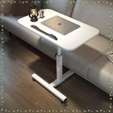 Imagem de Mesa de cama, mesa ajustável para cama de hospital com rodas, bandeja de mesa médica com altura ajustável de 58,4 cm a 89 cm A, para leitura, laptop, comida, acamado, idosos