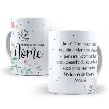 Imagem de Caneca de Cerâmica Branca Personalizada 325ml Tema Crisma - Mecolour