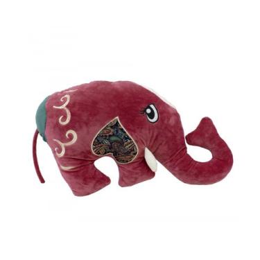 Imagem de Almofada Elefante 54cm Pelúcia - tasco, Vinho