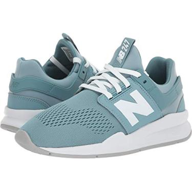 Imagem de New Balance Tênis feminino 247 V2, Azul fumê/branco, 38