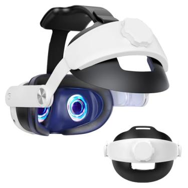 Imagem de Geekria Comfort Head Strap Compatible with Meta Quest 3, Detachable Elite Strap Replacement for Enhanced Support and Gaming Immersion in VR, Ergonomic Adjustable Durable Head Strap VR Accessories