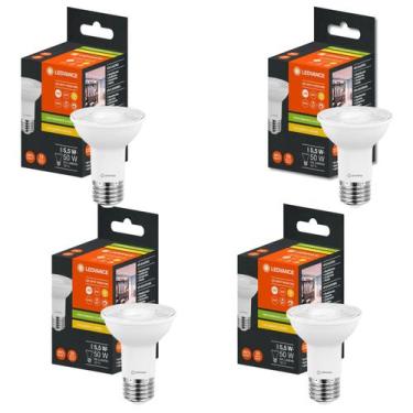 Imagem de Kit 4 Lâmpada led par20 dimerizavel 127v 5.5w 2700k branco quente 525l
