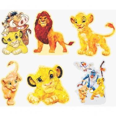 Imagem de Kit Display De Mesa 6 Peças Para Festa Rei Leão Aquarela Mdf