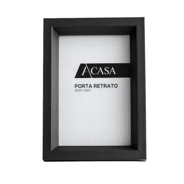 Imagem de Porta Retrato Pirâmide Preto 10x15cm - A\CASA