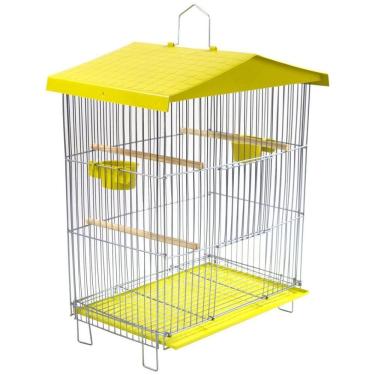 Imagem de Viveiro Pequeno Dobrável De Parede Amarelo Bandeja Zincada