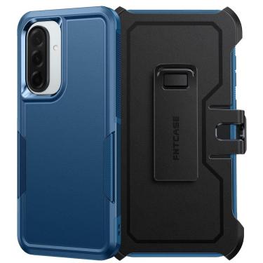 Imagem de Capa FNTCASE para Samsung Galaxy A36-5G com clipe de cinto azul