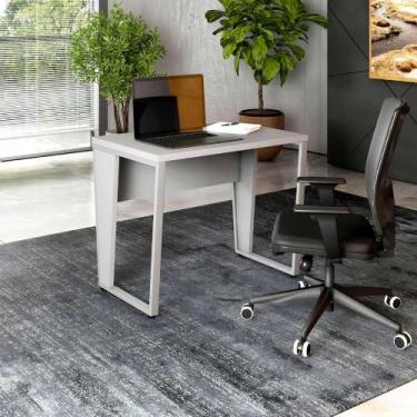 Imagem de Mesa Industrial Escritório 90cm x 60cm Pés Metal F5 Office - F5 Office