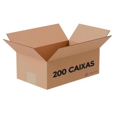 Imagem de 200 Caixas De Papelão Ecommerce Embalagens Tamanho Pequena 16x11x6 Cor