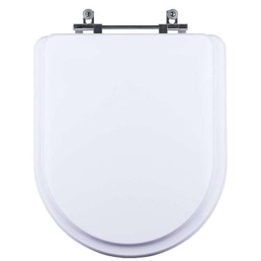 Imagem de Assento Sanitário Tampa De Vaso Branco Resina Poliester Nexo Para Bacia Roca