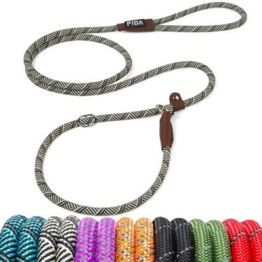 Imagem de Coleira para cães Fida Durable Slip Lead 1,8 m x 1 cm, nylon, cinza