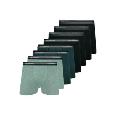 Imagem de Kit com 8 Cuecas Boxer Lupo 523-088 Colorido, Preto, P