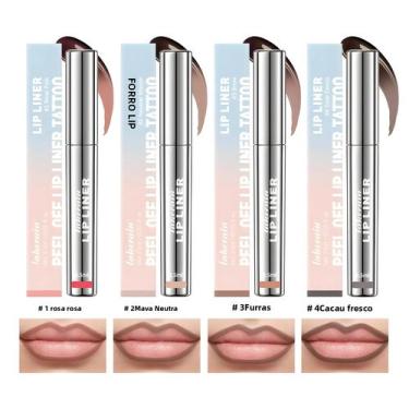 Imagem de Delineador Labial Fosco De Longa Duração À Prova D'água Marrom Descasc