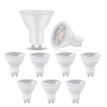 Imagem de 8 Lâmpada Led Dicróica Mr16 3000k Cor Branco Quente Save Energy