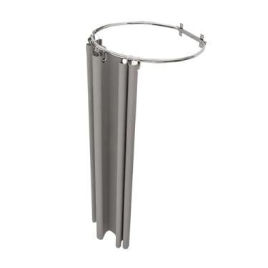 Imagem de YPDJVLTI Vestiário, provador montado na parede, vestiário em forma de O, com trilha, vestiário, portátil, loja de roupas, vestiário móvel, economiza espaço