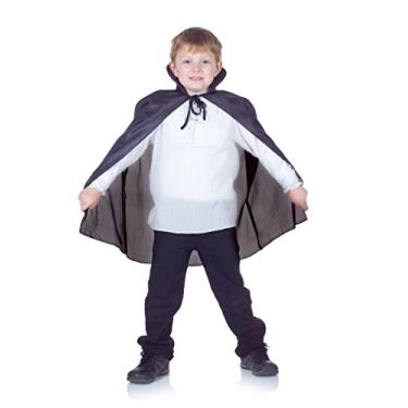 Imagem de UNDERWRAPS Fantasias infantis fantasia de tafetá em preto, fantasia infantil tamanho único, Preto, One Size