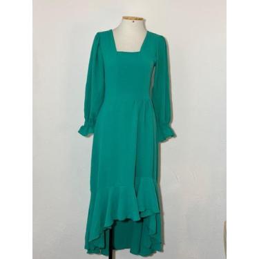 Imagem de Vestido chemisie marrom em duna - IDENTIFIQ