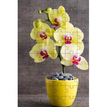 Imagem de 4 Quebra-Cabeças de Flores Coloridas do Mundo de 40 peças - Coleção Te