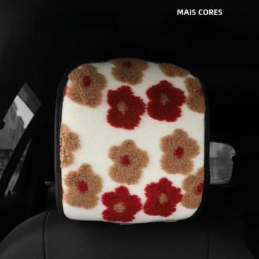 Imagem de Inverno De Pelúcia Capa De Encosto De Cabeça Do Carro Tridimensional F