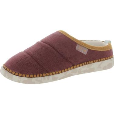 Imagem de Dr. Scholl's Shoes Pantufa feminina Cozy Vibes, Tawny Port Shearling, 9.5