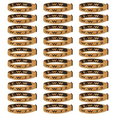 Imagem de Pmormyy Pacote de pulseiras WWJD 30 peças para mulheres e homens, presentes de pulseiras de Jesus Cristão, W.W.J.D Pulseiras ajustáveis What Would Jesus Do, Fibra de poliéster, Sem Pedra Preciosa
