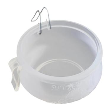 Imagem de Stgfyxgs Desperdício de Pássaros Comendo Pássaros Pendurados em água de Borracha de de Copo de Comida Copo de Comida, Branco, 10.5 Cm X 6.5 Cm